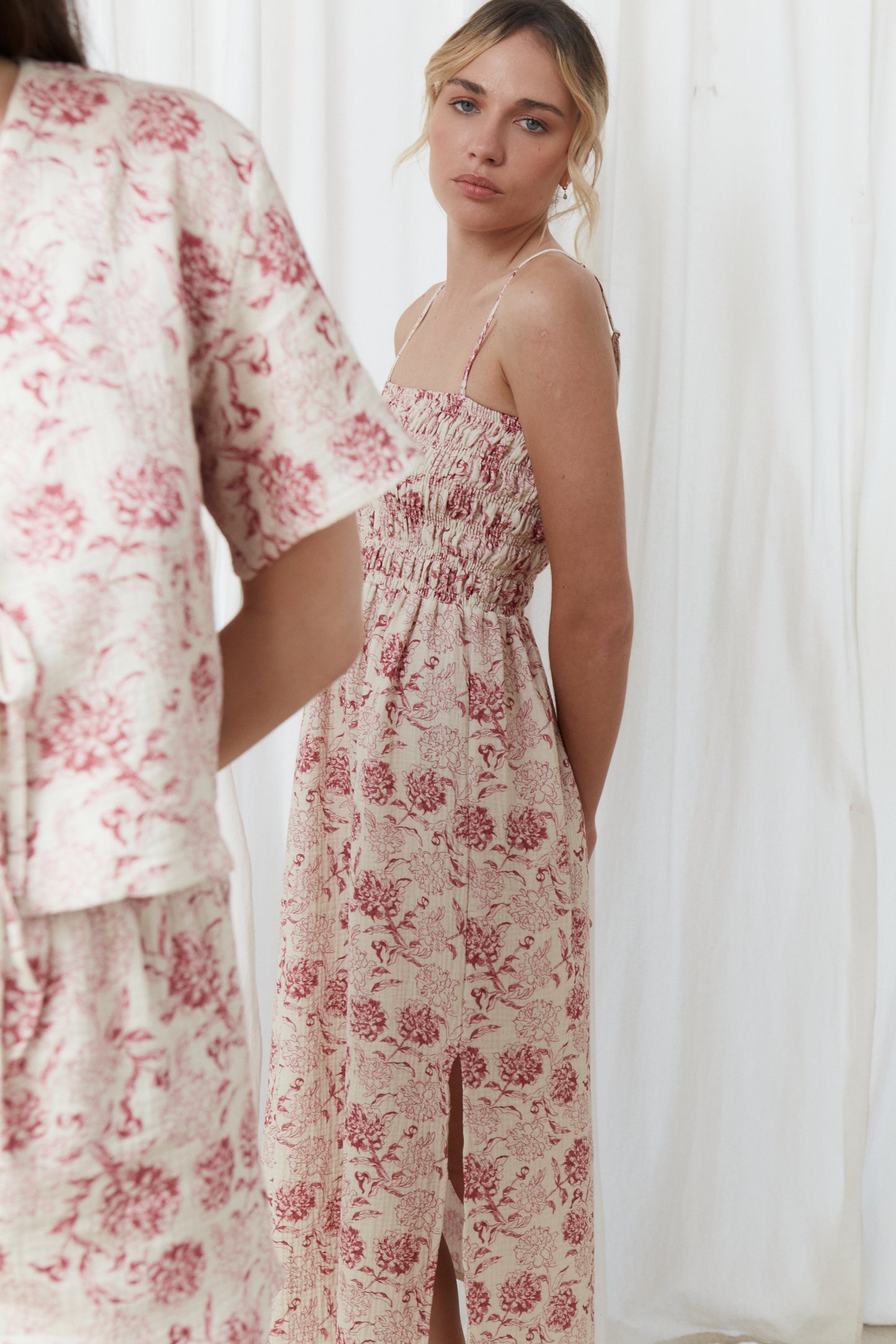 Peony Wine Dress - New in