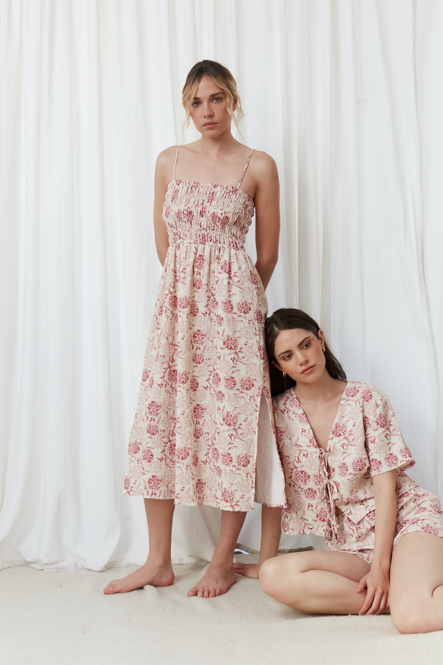 Peony Wine Dress - New in